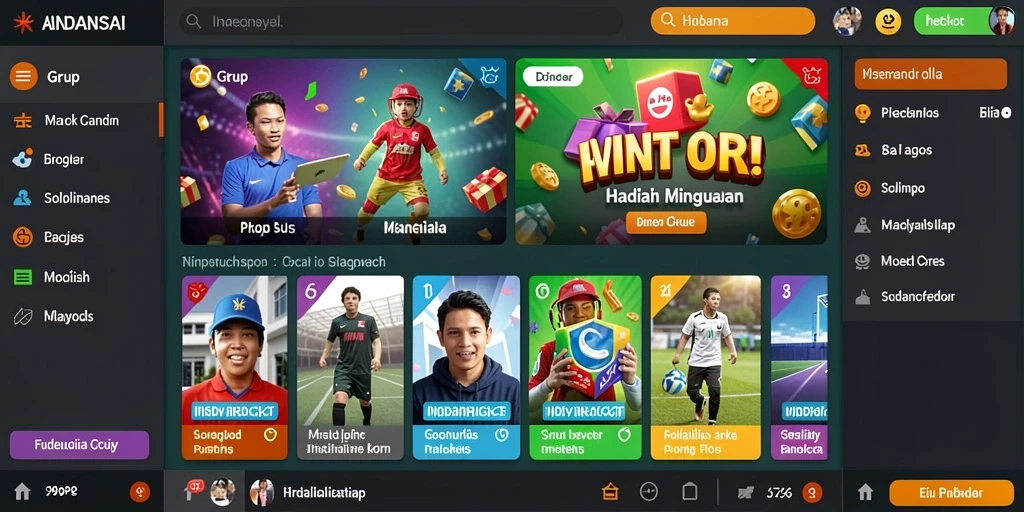 Tampilan antarmuka pengguna yang intuitif di BINGO188.