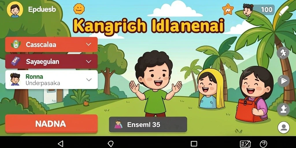 Tampilan utama HUGO77 yang menarik dan mudah dinavigasi.