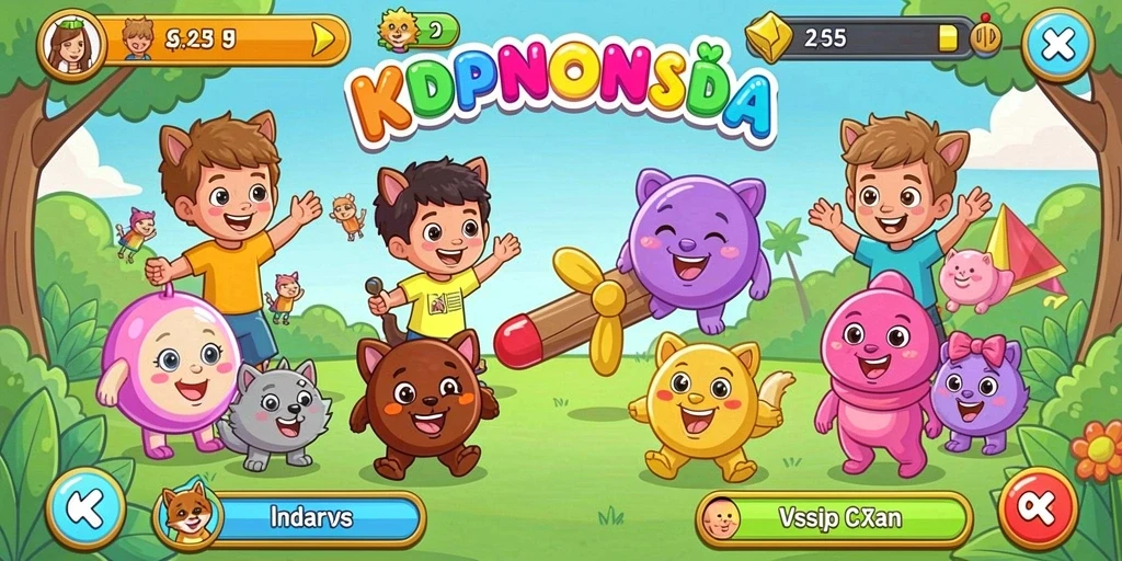 Tampilan permainan slot yang menarik dan penuh warna.