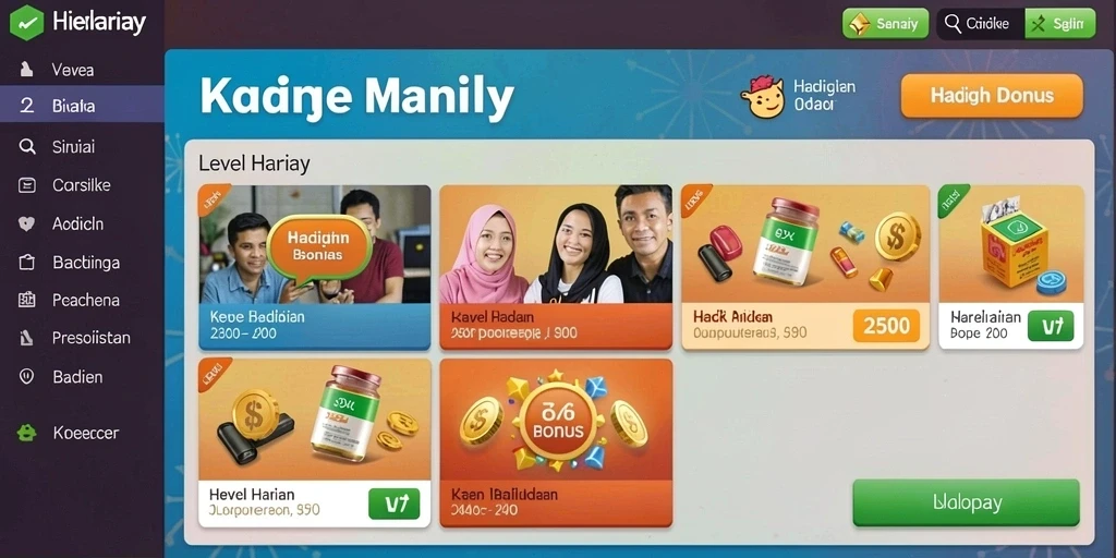 Tampilan awal yang menawan dan intuitif.