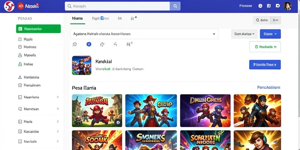 Tampilan awal yang menarik dengan antarmuka user-friendly.