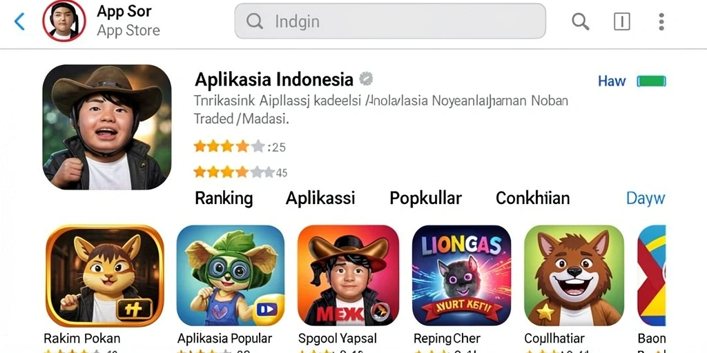 Tampilan mesin slot yang berwarna-warni dan menarik.